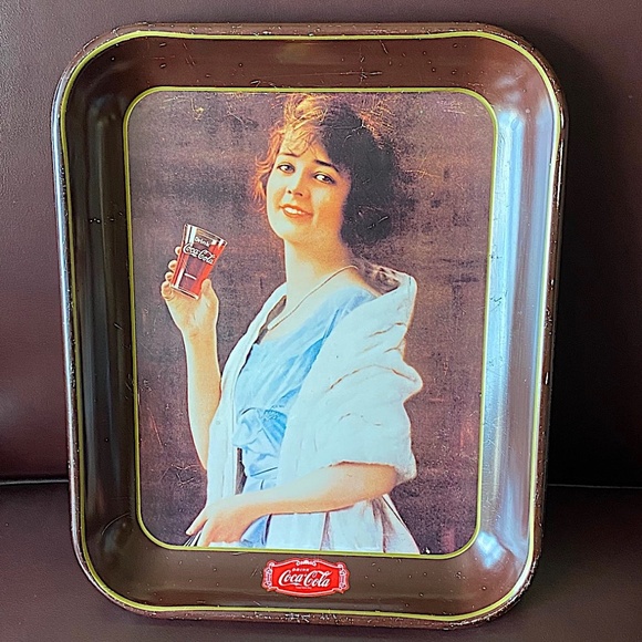 Coca-Cola Advertising Tin Tray BPAC 1980 Annual Conference Vintage - Picture 1 of 5